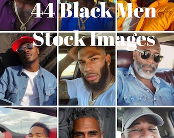 44 black men stock images l flyers l ebooks l faceless digital marketing l stock images l black men