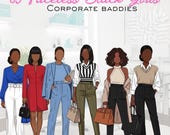 85 faceless black girls png transparent clipart melanin ebook cover flyer planner cover ai black women