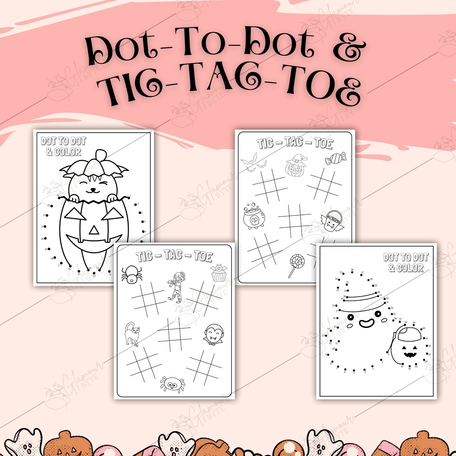 48 Printable Kids Halloween Activities, Halloween Spooky Activity ...