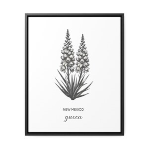 New Mexico Yucca State Flower Canvas Framed image 4