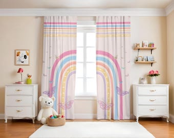 HOSIMA Tenda Oscurante Con Occhielli – 117x138 Cm, Motivo Ondulato Luna E Stelle, Morbida E Avvolgente Per Soggiorno E Cameretta