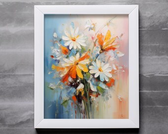 painting wild flowers bouquet digital #8