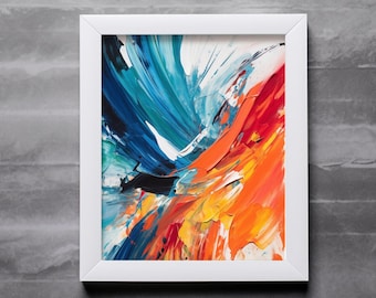 original abstract wall art, 3D texture, modern abstract art