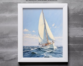 sailboat printable landscape download sail boat #1