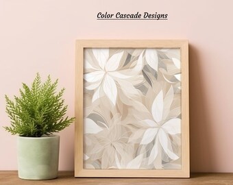 Japanese style flowers bouquet printable digital #4