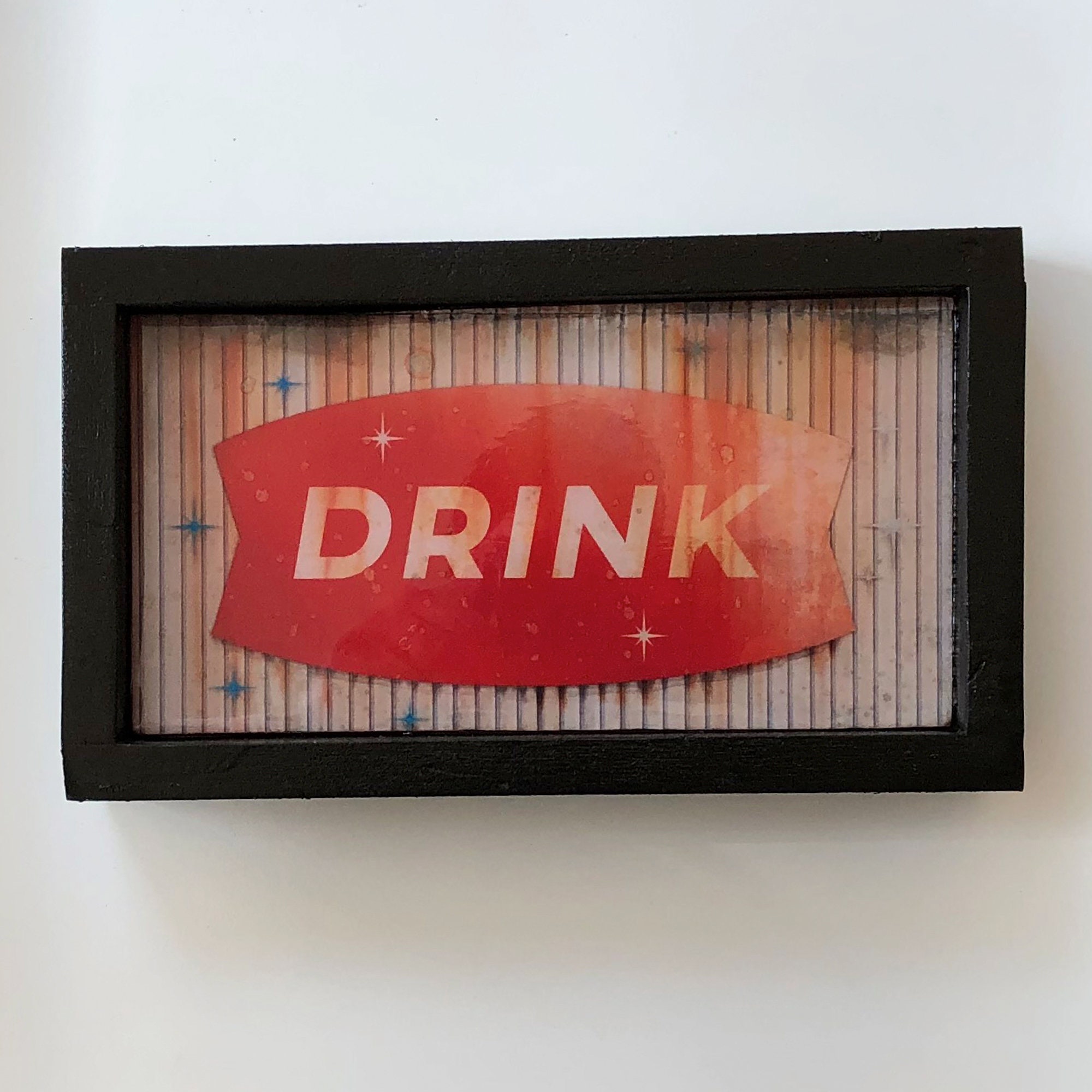 DRINK 2 wall art decor typography art design signage Etsy