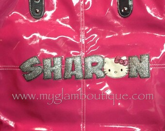 No.150 Glass Jaw Applique font - Zig Zag Stitch (2in, 3in, & 4in) INSTANT DOWNLOAD