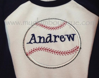 Baseball Stitching Monogram Frame (5in, 6in, 7in and 8in) - INSTANT DOWNLOAD - formats - dst exp hus jef pes sew vip xxx (font not included)