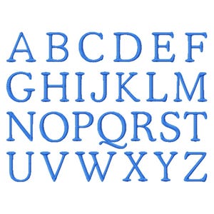No .05 Cooper Lt. Embroidery Font (1/2in, 1in, 1.5in, 2in, 2.5in and 3in.) INSTANT DOWNLOAD BX-jef exp dst sew vip hus pes xxx