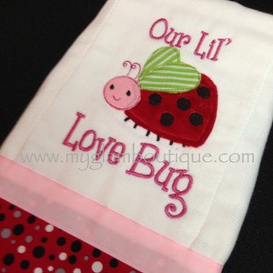 Our Lil Love Bug Applqiue Design -4x4 and 5x7 hoop sizes- INSTANT DOWNLOAD - Introductory Price - only good for a short time-