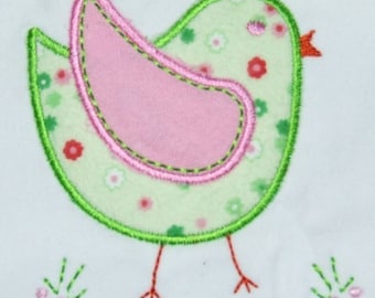 Chick Applique Embroidery Design
