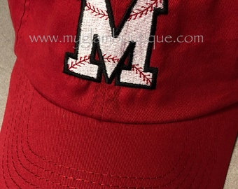 0-24m Monogram BABY  Cap - INFANT Baseball Hat - Baby Baseball Hat - Custom Infant Hat - Monogrammed Baby Baseball Cap (0-24m)