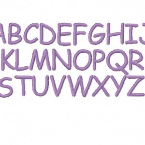 No. 34 Comic Sans Embroidery Font (.15in, .25in, .5in, 1.5in and 2in) INSTANT DOWNLOAD - dst exp hus jef sew pes vip xxx and BX