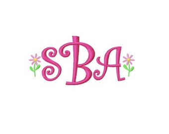 Curlz Monogram Embroidery Font (1/2in, 1in, 1.5in, 2in, 2.5in, 3in, 4in, 5in, 6in.) INSTANT DOWNLOAD - BX - dst exp hus jef pes sew vip xxx