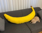 Banana Body Pillow – Long Fun and Cozy Hugging Pillow - Giant Bizarre Plush Hugging Pillow - 70 Inch/180 cm