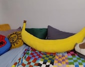 Banana Body Pillow – Long Fun and Cozy Hugging Pillow - Giant Bizarre Plush Hugging Pillow - 70 Inch/180 cm