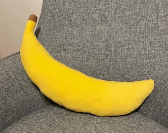 Cojín de plátano – Cojín pequeño, divertido y acogedor – Diseño de plátano – 72 cm (28 pulgadas)