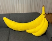 Banana Body Pillow – Long Fun and Cozy Hugging Pillow - Giant Bizarre Plush Hugging Pillow - 70 Inch/180 cm