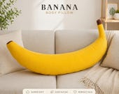 Banana Body Pillow – Long Fun and Cozy Hugging Pillow - Giant Bizarre Plush Hugging Pillow - 70 Inch/180 cm