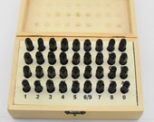 3/16" (5mm) Letter & Number Stamping 36 Piece Set With Case