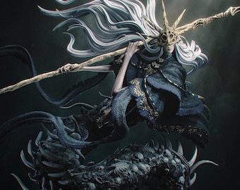 Aldrich Devourer of Gods STL File 3D Print Model | Dark Souls 3 Figure | Boss Statue Miniature | Digital Download for Resin & FDM Printers