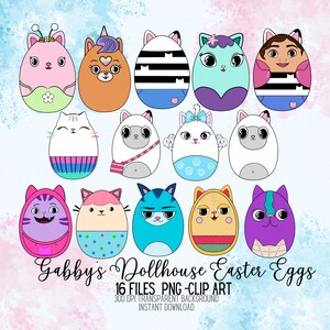 Huevos de Pascua de Gabby’s Dollhouse, Gabby’s Dollhouse Clipart, pascua Acuarela, Huevos de Pascua, Gabby Dollhouse Watercolor, bunny png