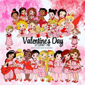 Prinses Valentijnsdag clipart, Princess Be Mine clipart png, Cupido XOXO LOVE Clipart, Valentines png, prinses Baby png