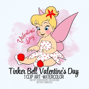 Valentijnsdag clipart, Tinkerbell clipart, Be Mine clipart, Cupid XOXO LOVE clipart, Valentines PNG, Tinkerbell clipart, Tinkerbell PNG