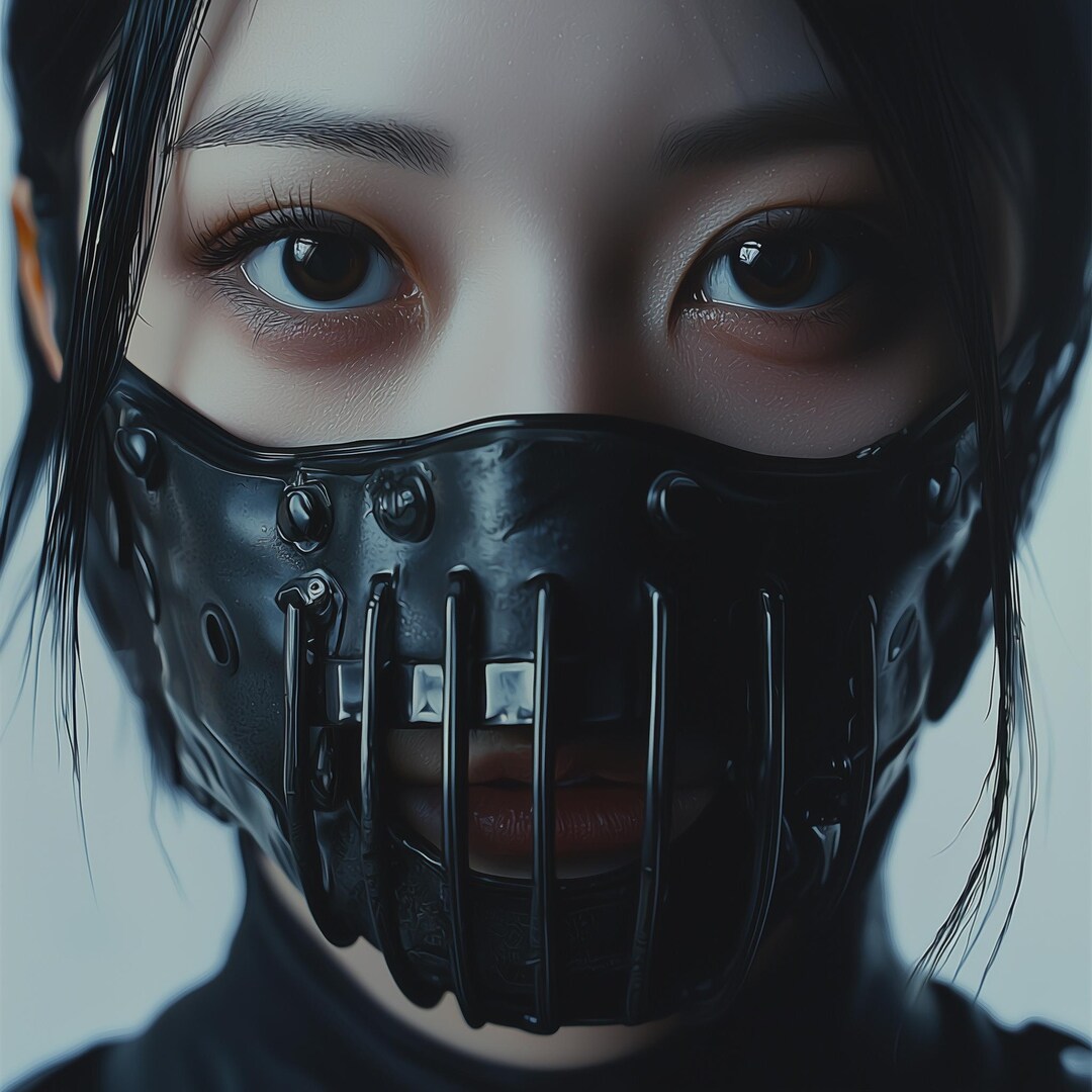 Hanni Mask Art Pack – 3 Dark Female Portraits in Horror Style – PNG ...