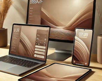 Exclusive "Dusty Clay" Solid Color | 16:9 Full HD Background | Rare Digital Download PNG