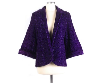 purple evening jacket