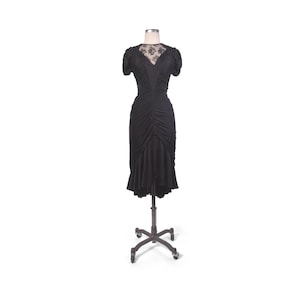 Vintage 80s Dress - 80s Coffin Dress - 80s Prom Dress - 80s Party Dress - 80s Disco Dress - 80s Jersey Dress - 80s Backless Dress - VFG