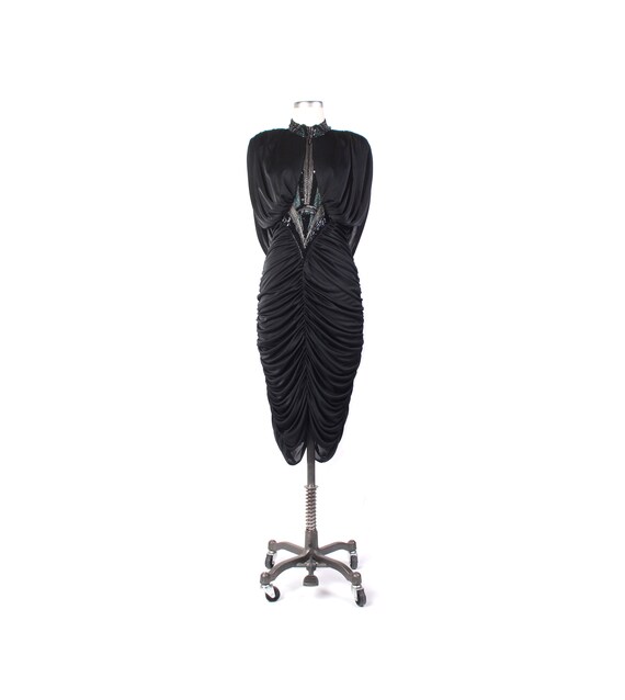 Vintage 80s Dress - 80s Coffin Dress - 80s Prom Dr