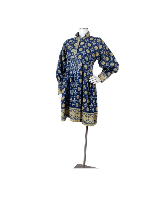 Vintage 60s Dress - 60s Boho Dress - 60s Embroider
