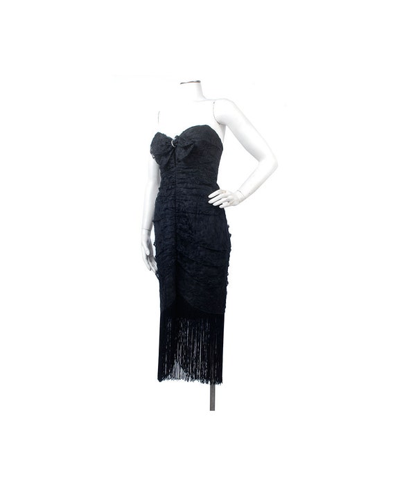 80s strapless prom dress