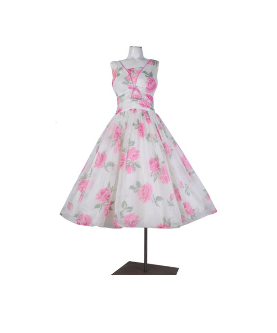 Vintage 50s Dress - 50s Party Dress - 50s Full Ski