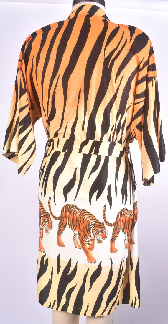 Vintage 70s Robe 70s Mens Robe Tiger Print Robe … Gem