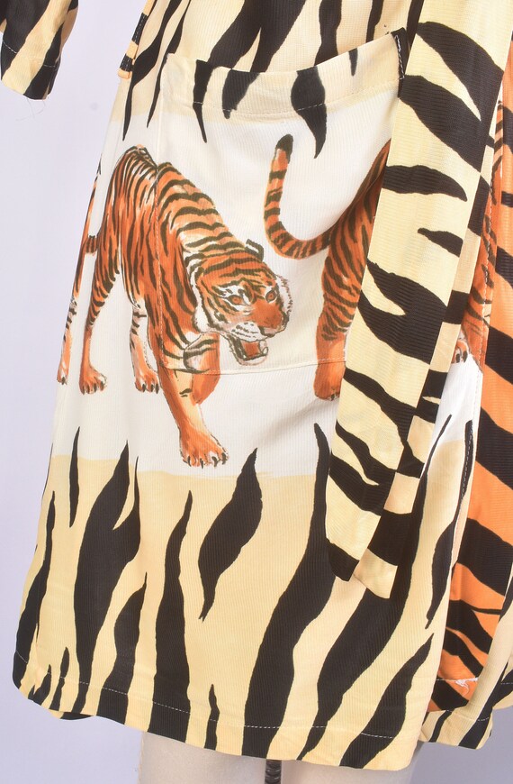 Vintage 70s Robe 70s Mens Robe Tiger Print Robe … Gem