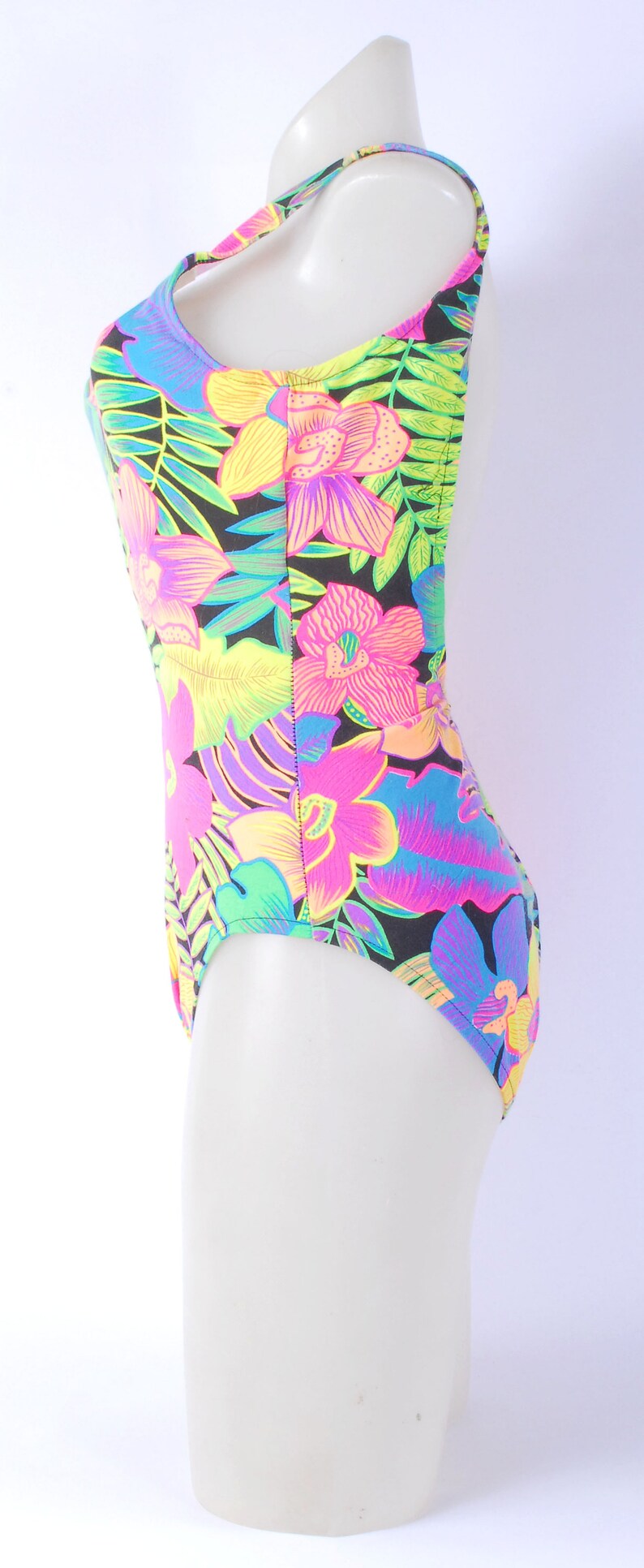 Vintage 80s Swim Suit 80s Bathing Suit Neon Swim Suit 80s | Etsy
