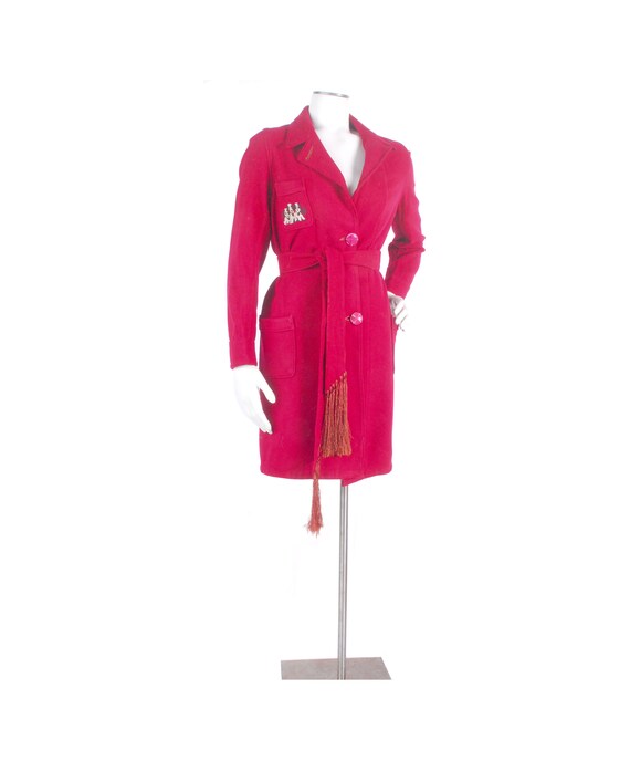 Vintage 40s Robe - 40s Novelty Robe - 40s Wool Rob