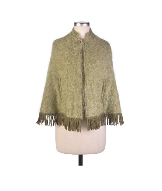 Vintage 60s Cape - 60s Mohair Cape - Scottish Moha