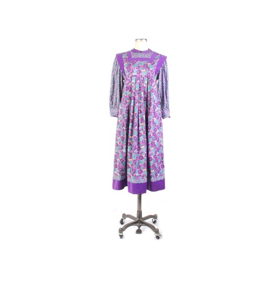 Vintage 70s Dress - 70s Smock Dress - 70s Floral … - image 1