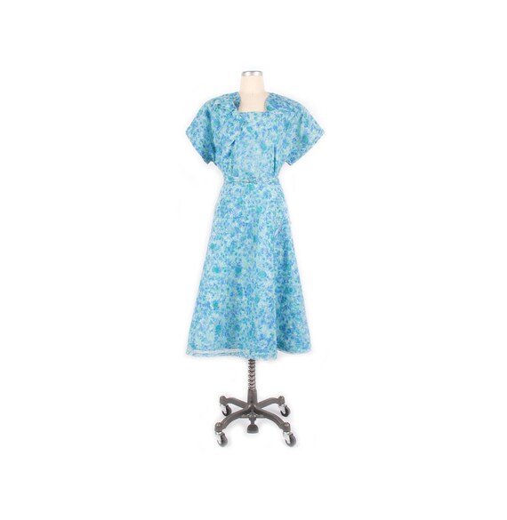 Vintage 50s Dress - 50s Pink Dress - 50s Cotton Dr