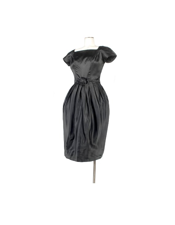 Vintage 50s Dress - 50s Party Dress - - 50s Silk