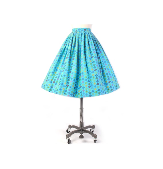 Vintage 50s Skirt - 50s Full Skirt - 50s Atomic Pr