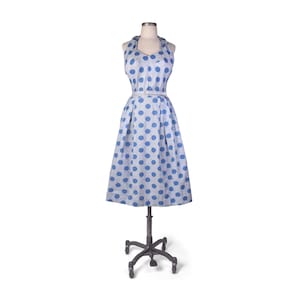 Vintage 50s Dress - 50s Halter Dress - 50s Party Dress - 50s Polka Dot Dress - Polka Dot Halter Dress - 50s Rockabilly Dress - VLV - VFG