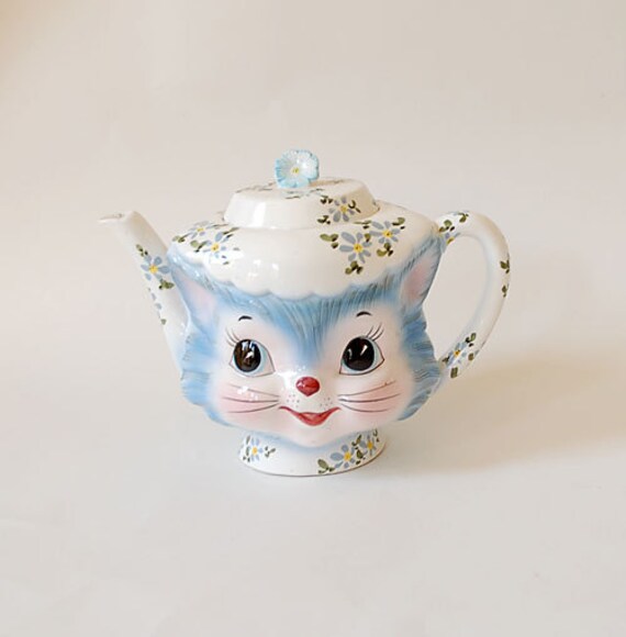 60's レフトン社 Miss Priss ティーポット 猫 アンティーク
