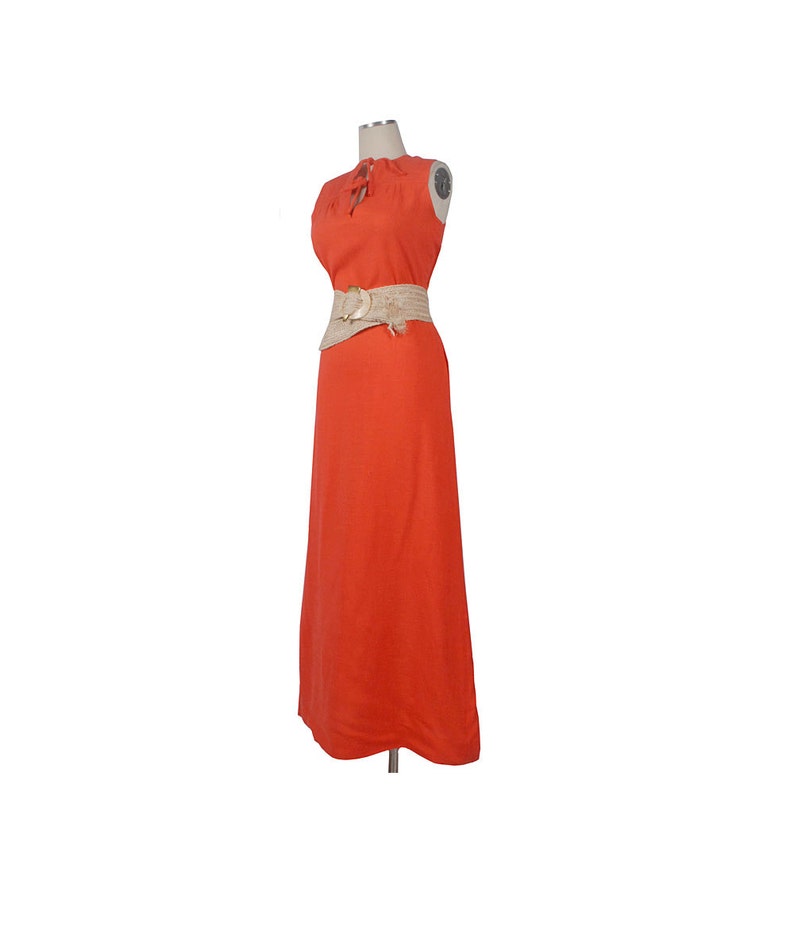 tangerine orange dress