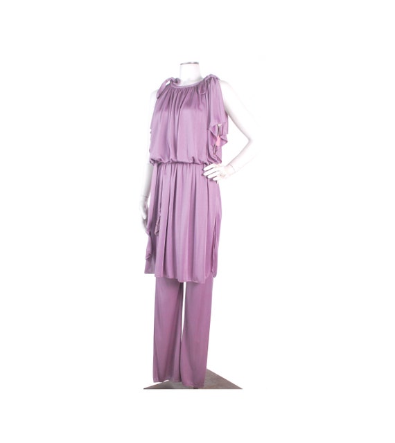 Vintage 70s Pants Suit - 70s Jersey Pants Suit - 7