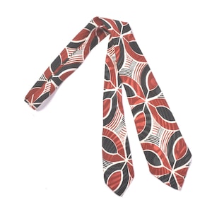 Corbata vintage de los años 40 - Corbata de los años 40 - Corbata de los años 40 - Corbata de jacquard de los años 40 - Corbata art déco de los años 40 - Corbata verde y marrón de los años 40 - Corbata con vuelo de los años 40 - VFG